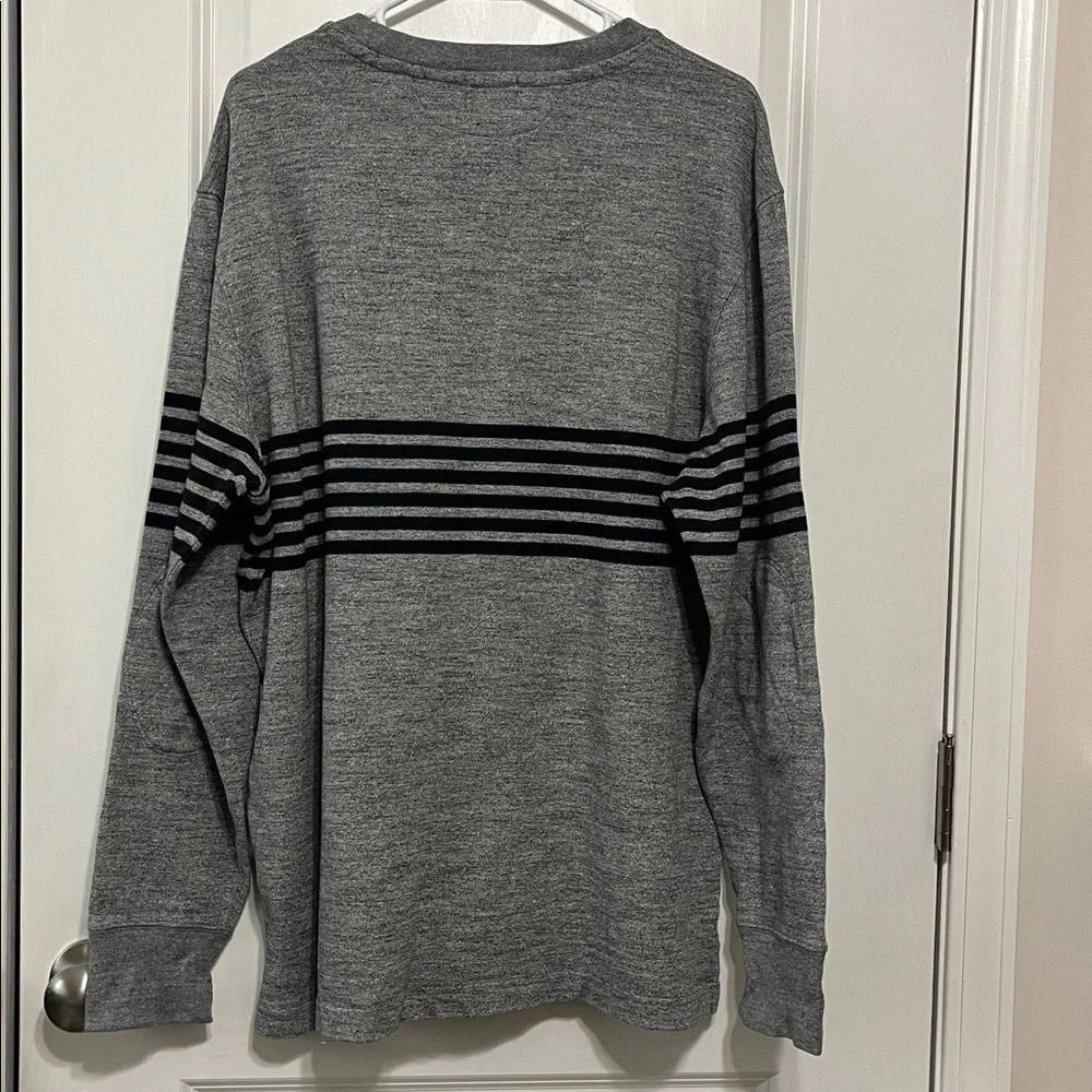 J. Crew Striped Oarsman Cotton Crewneck Sweater Large